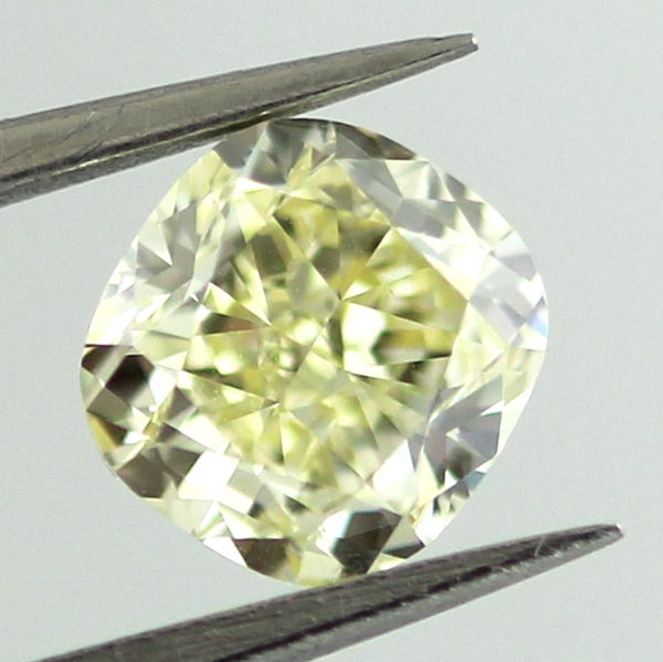 Fancy Yellow Diamond, Cushion, 1.01 carat, VS1