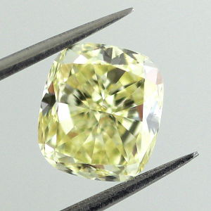 Fancy Yellow Diamond, Cushion, 2.00 carat, VVS1 - Thumbnail