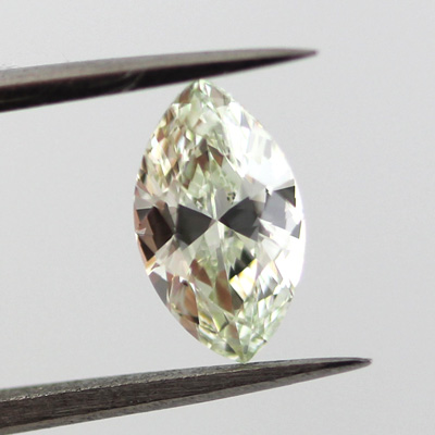 Fancy Yellow green Diamond, Marquise, 0.70 carat, SI1