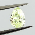 Fancy Yellow green, 0.34 carat, SI1