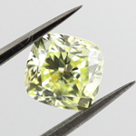 Fancy Yellow green Diamond, Cushion, 1.50 carat, VS2 - Thumbnail
