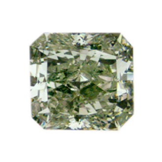 Fancy Yellowish green Diamond, Radiant, 1.99 carat, SI1