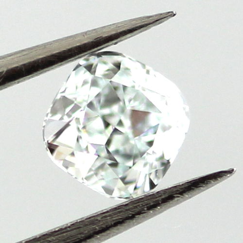 Light Green Diamond, Cushion, 0.30 carat, IF