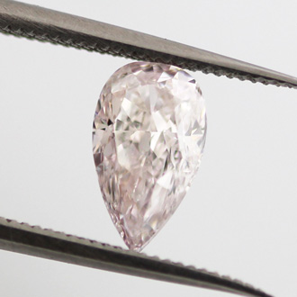 Light Pink (not applicable) Diamond, Pear, 1.02 carat, SI2