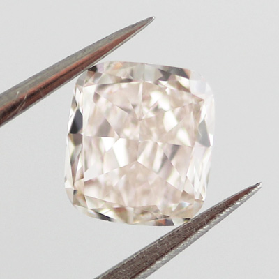Light Pink Brown Diamond, Cushion, 0.62 carat, VS2