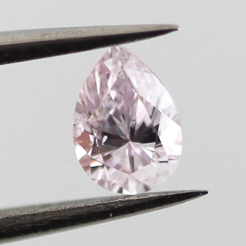 Light Pink Diamond, Pear, 0.24 carat