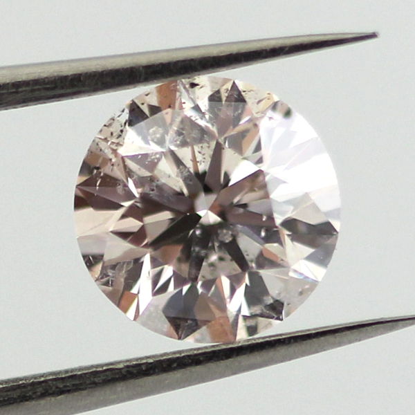 Light Pink Diamond, Round, 0.77 carat