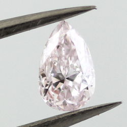 Light Pink Diamond, Pear, 0.50 carat - Thumbnail