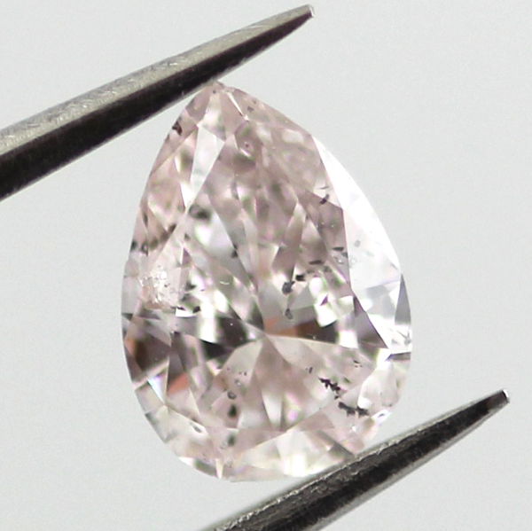 Light Pink Diamond, Pear, 0.38 carat