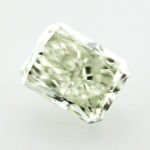 GIA Radiant Light Yellow green (not app) Diamond, 0.60 carat