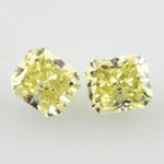 Pair of Fancy Yellow, 1.09 carat, VS2