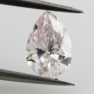 Very Light Pink Diamond, Pear, 0.70 carat, SI2 - B