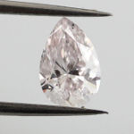 Very Light Pink Diamond, Pear, 0.70 carat, SI2 - Thumbnail