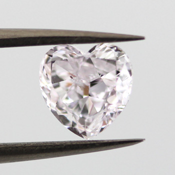 Very Light Pink Diamond, Heart, 1.41 carat- C