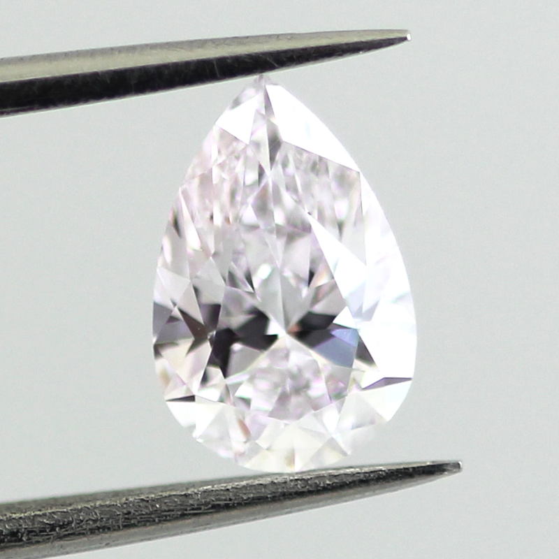 Very Light Pink Diamond, Pear, 0.70 carat, SI1