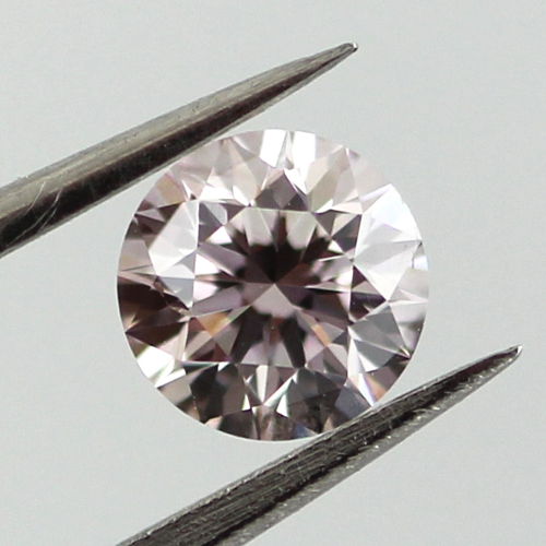 Very Light Pink Diamond, Round, 0.40 carat, SI1