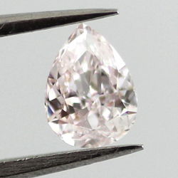 Very Light Pink Diamond, Pear, 0.31 carat, VS1 - Thumbnail