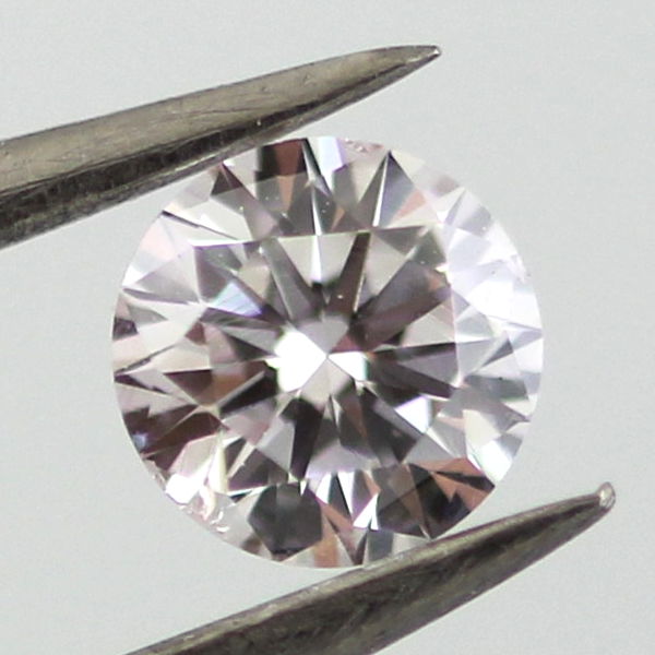 Very Light Pink Diamond, Round, 0.30 carat, SI1