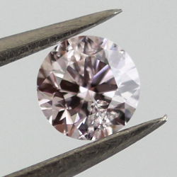 GIA Round Very Light Pink Diamond, 0.30 carat