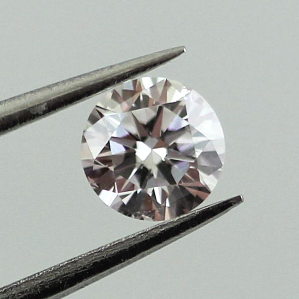 Very Light Pink Diamond, Round, 0.30 carat, SI1