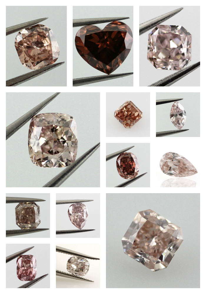 Brown Diamonds in various shades