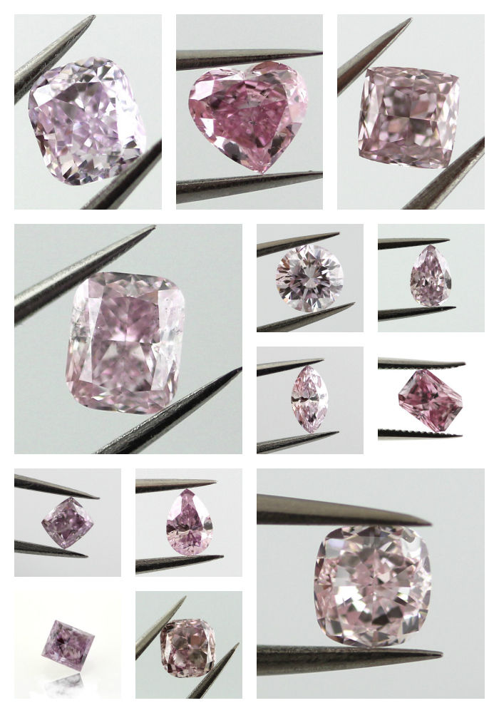 pinkish purple diamonds