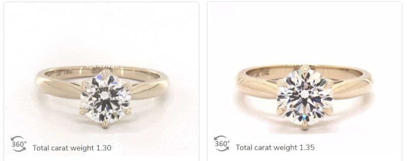 14k gold ring vs 18k gold ring - James Allen Rings