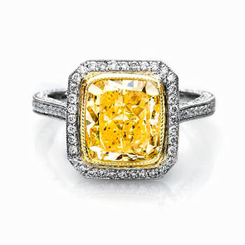 Vintage Y-Z Diamond Engagement Ring, 4.81 ctw
