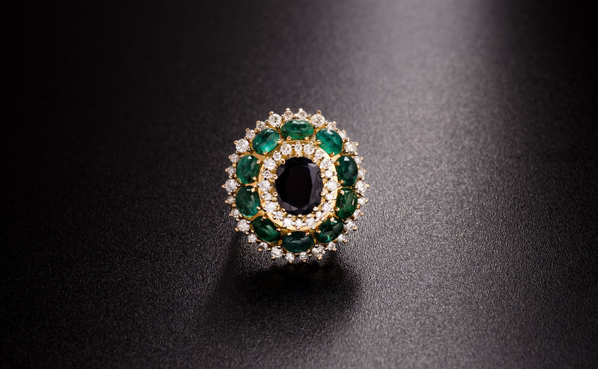 oval black diamond engagement ring