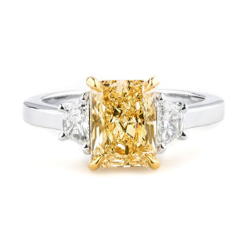 GIA Radiant Fancy Light Yellow Diamond, 2.55 carat