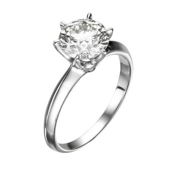 Narrow Solitaire Engagement Rings Pinched Band – Bella's Fine Jewelers